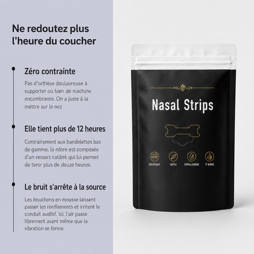 Bandes Nasales Anti Ronflement - Nuit Silencieuse