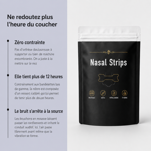 Bandes Nasales Anti Ronflement - Nuit Silencieuse