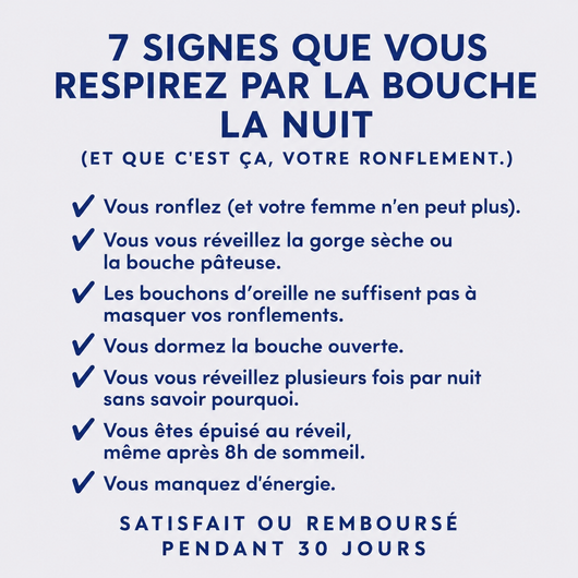 Bandes Nasales Anti Ronflement - Nuit Silencieuse